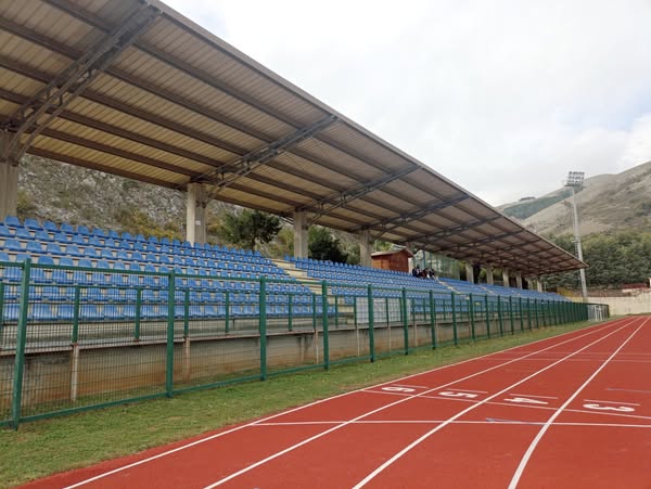 Arrivo allo stadio comunale di S.Gregorio,Coppa Campania Promozione